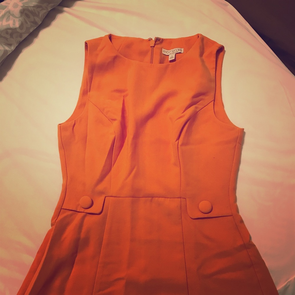 Eva Mendes Orange Dress (Size 4)